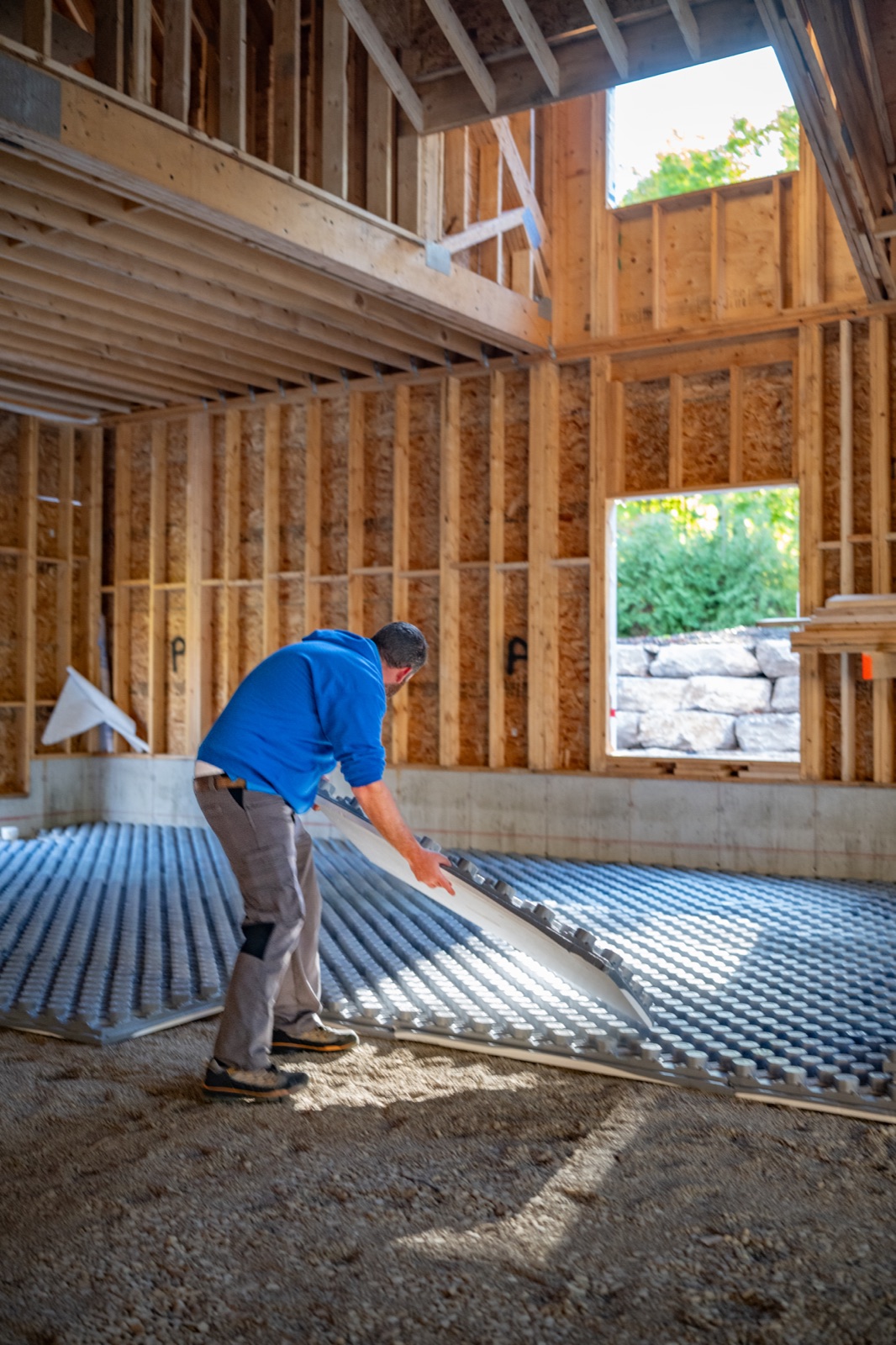 Cornerstone radiant floor heating installation